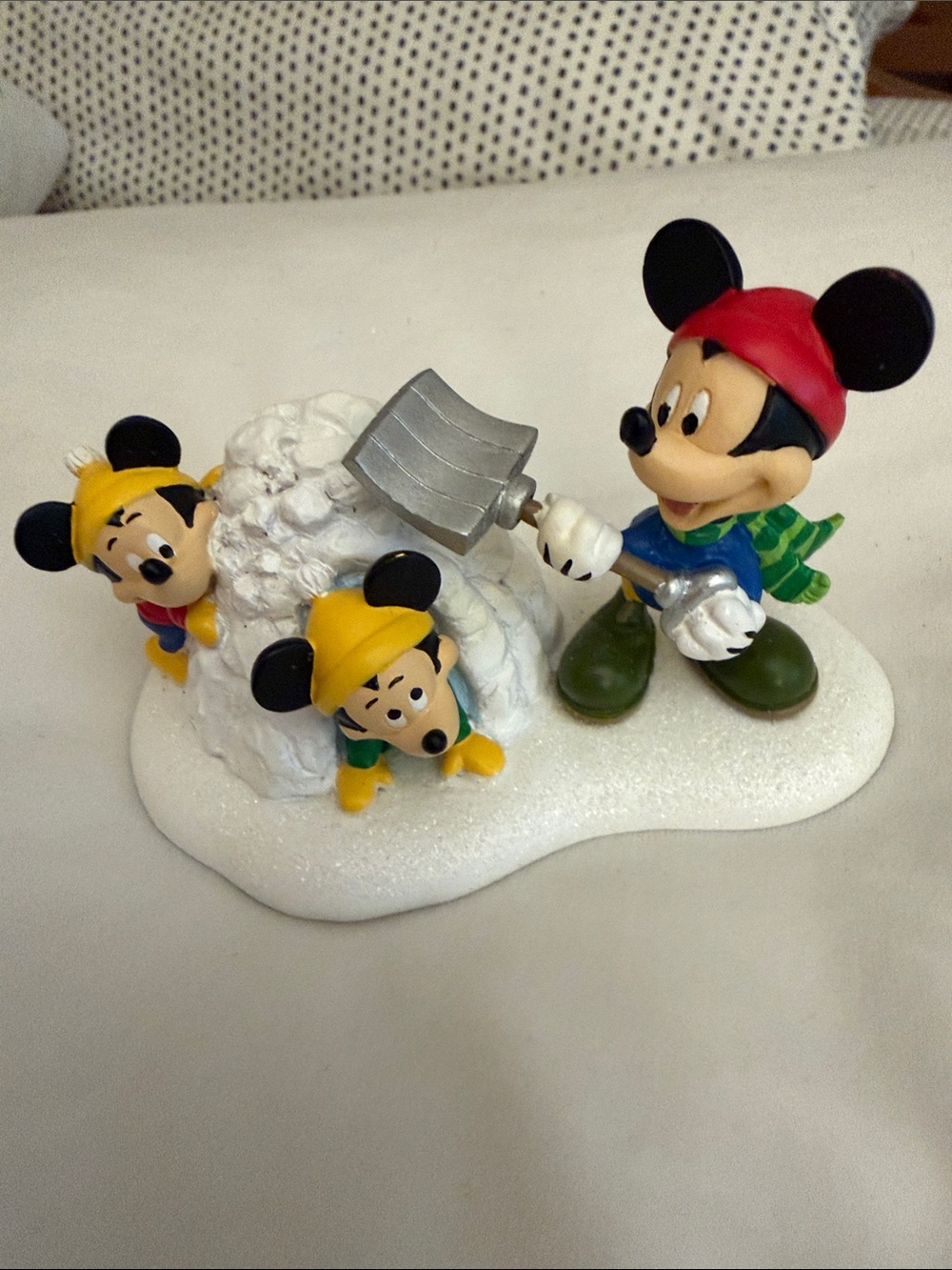 Disney’s Mickey Mouse Snow Fort Fun Department 56.